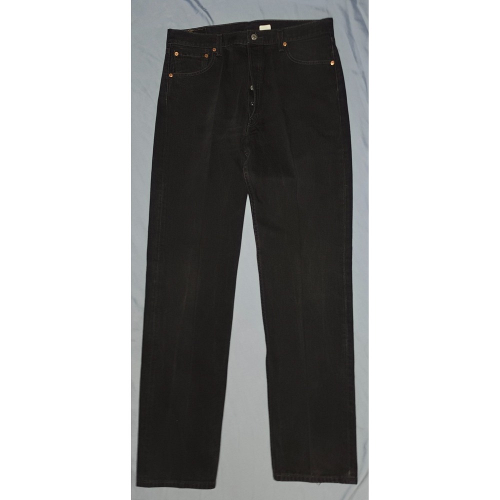 Vintage Y2K Levi's Strauss 501 36X36 Original Fit Black Button Fly Straight Leg